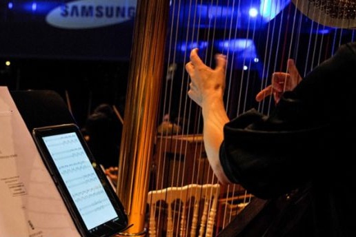 Samsung a fourni les tablettes 10 pouces utilisées par le Philarmonique de Bruxelles